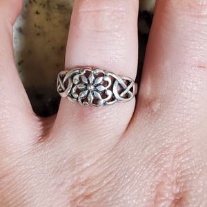 Sterling Silver Flower Ring